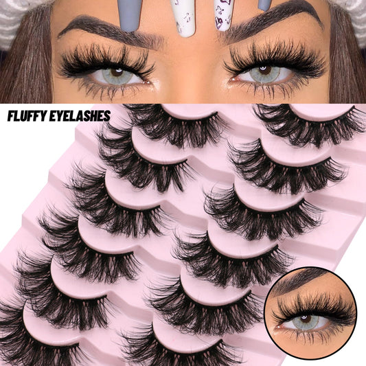 Dramatic Volume lashes Fluffy Lashes 5/7 Pairs Eyelashes Long Lasting Natural Lashes