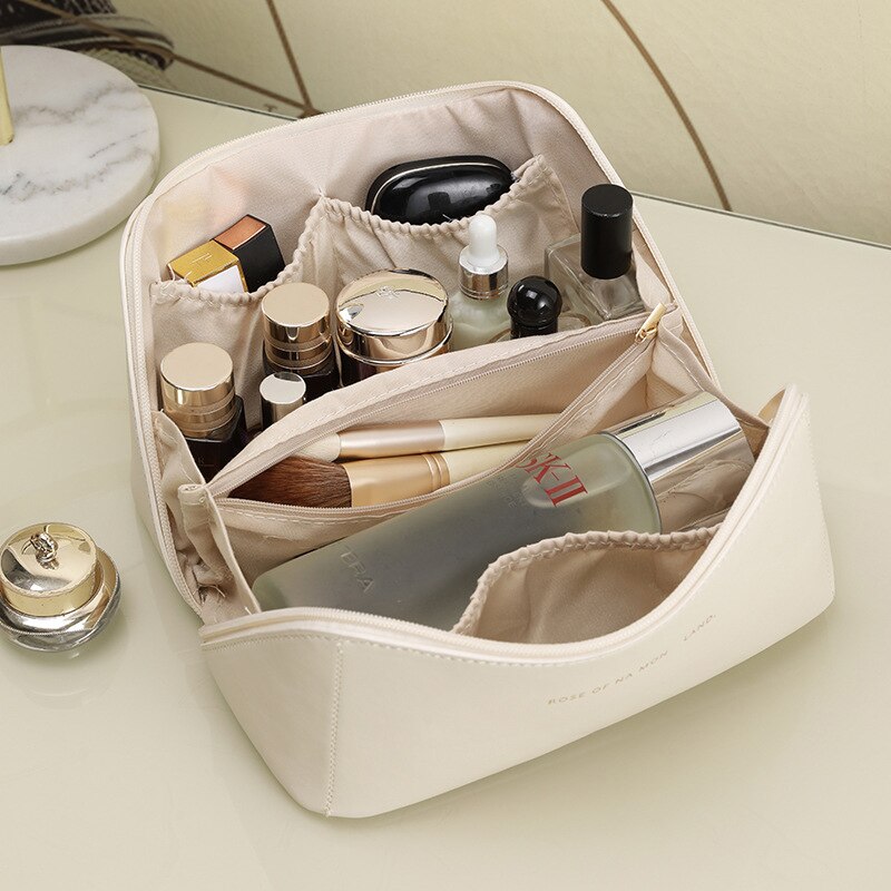PU Pillow Large Capacity Cosmetic Storage Bag Convenient for Travel.