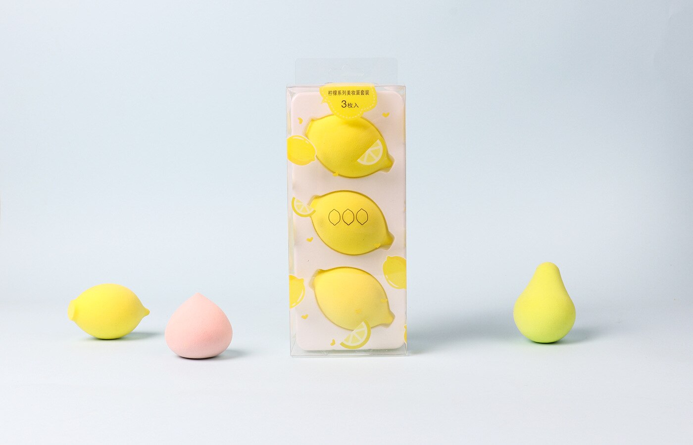3PCS Fruit Beauty blender makeup sponge