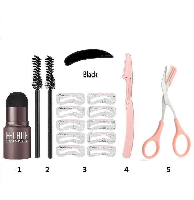 Eyebrow and hair line Stamp 2023 Professional One Step Shaping Set Enhancer Waterproof