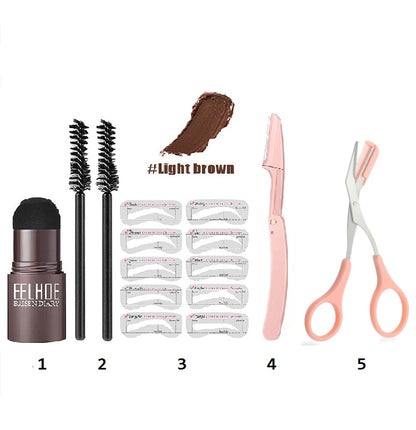 Eyebrow and hair line Stamp 2023 Professional One Step Shaping Set Enhancer Waterproof