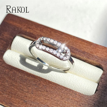 "Chic Simplicity our Cubic Zirconia Finger Ring"