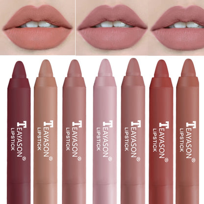 Nude Velvet Matte Lipstick Long Lasting Lips Liner Pencil