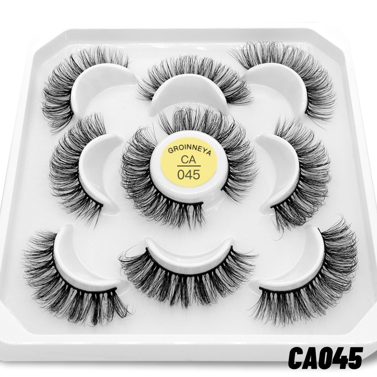 7pairs Eyelashes 3D Natural False Lashes Fluffy Soft Cross Manga Lashes  Natural Eyelash