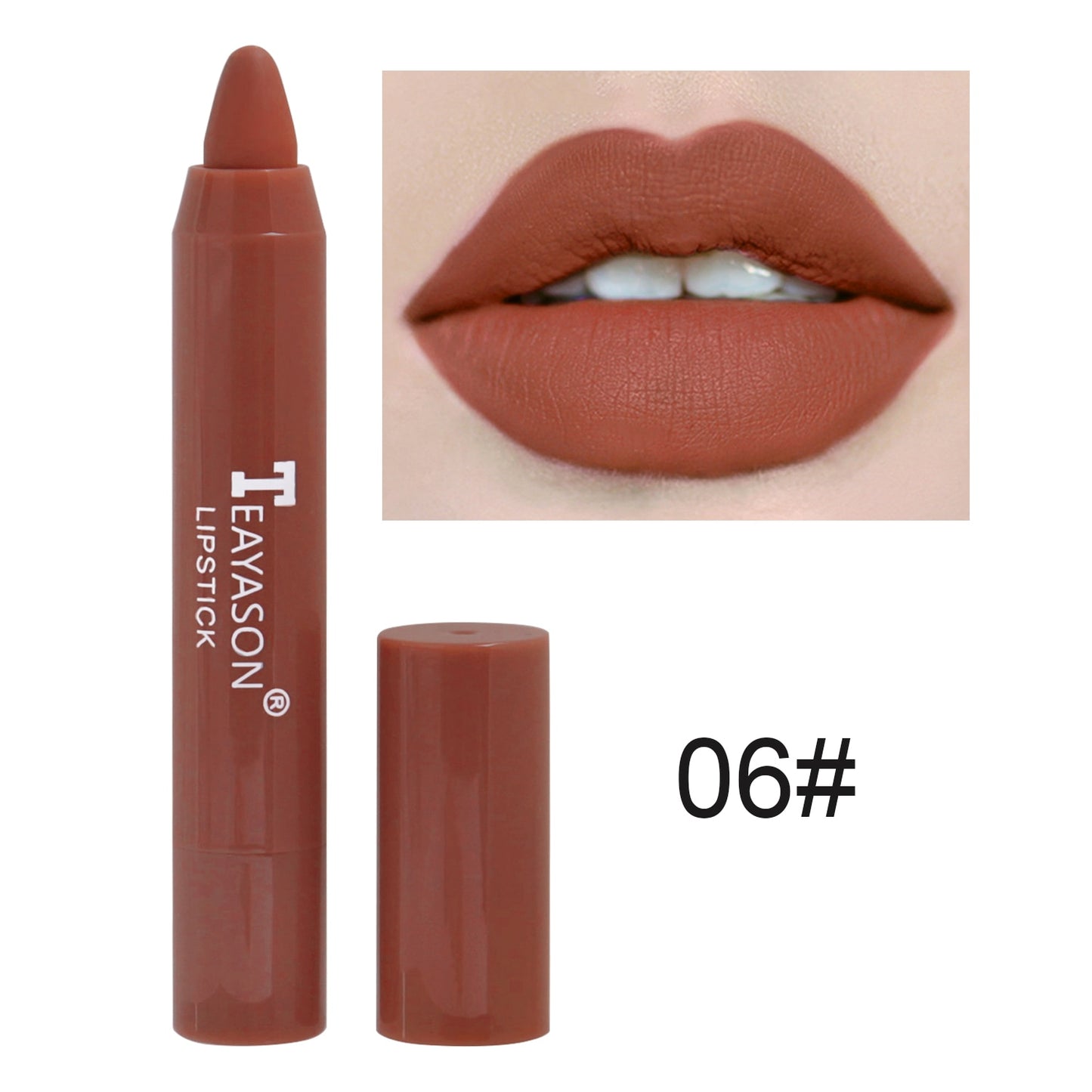 Nude Velvet Matte Lipstick Long Lasting Lips Liner Pencil