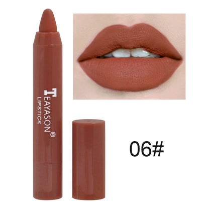 Nude Velvet Matte Lipstick Long Lasting Lips Liner Pencil