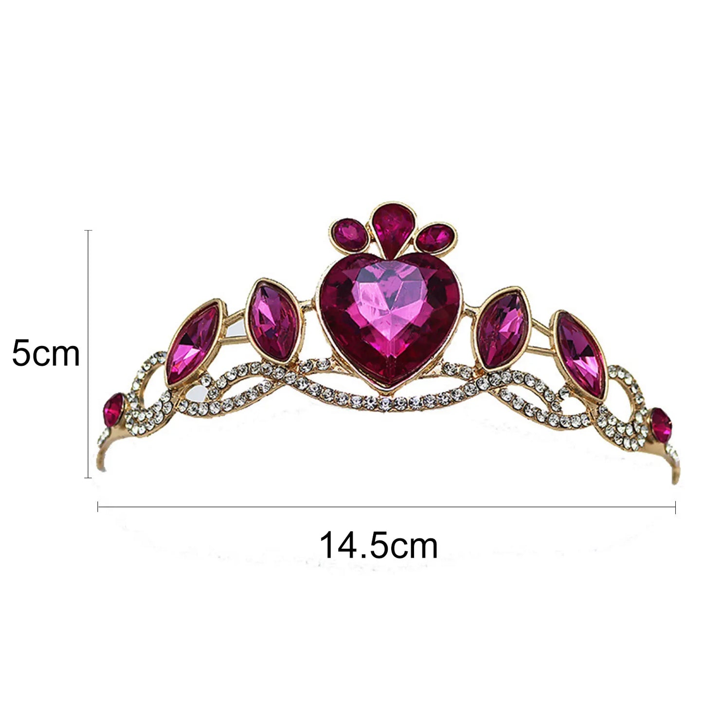 Best Barbie princess charm school coronation crown Tiaras for girls Top Sparkly Rhinestone & Crystal Crown "