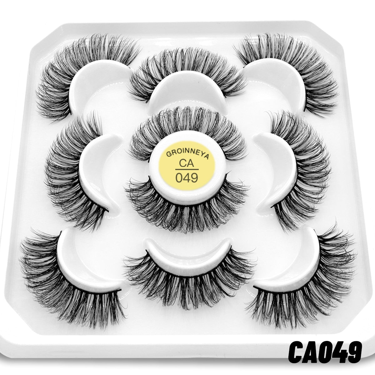 7pairs Eyelashes 3D Natural False Lashes Fluffy Soft Cross Manga Lashes  Natural Eyelash