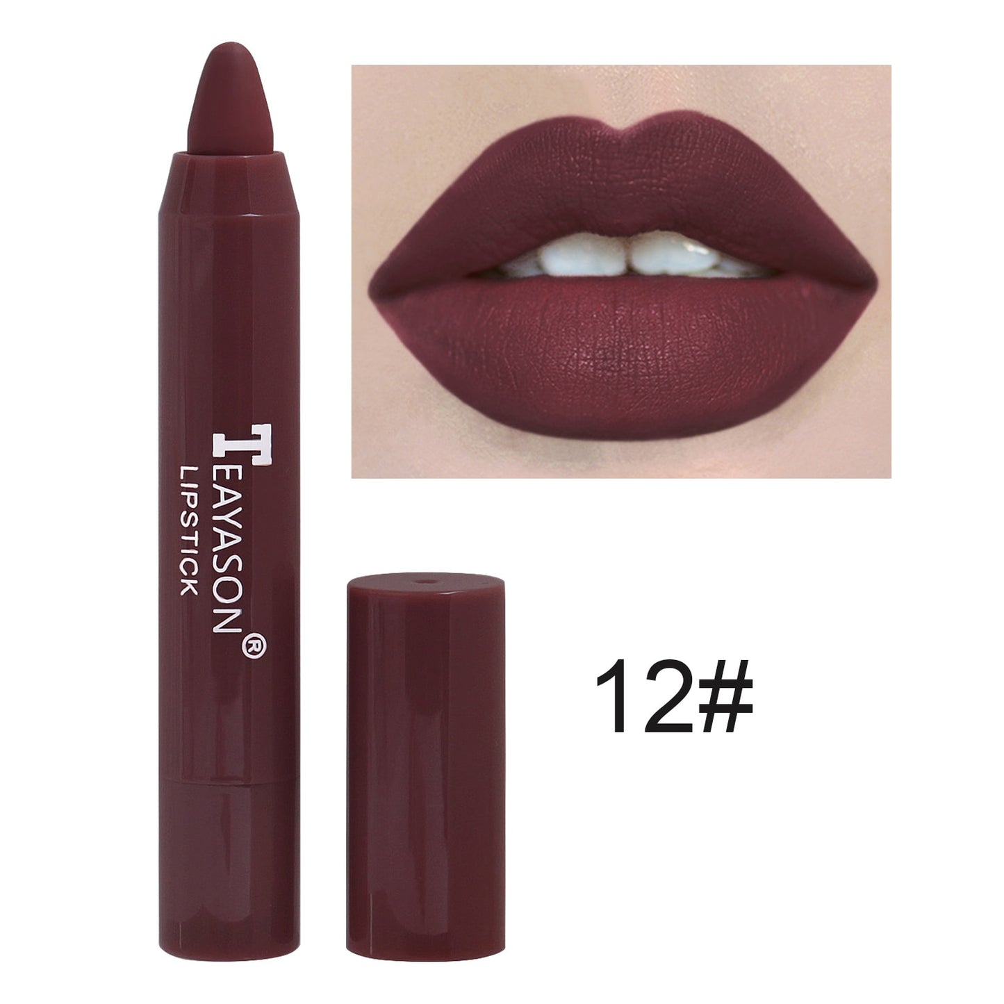 Nude Velvet Matte Lipstick Long Lasting Lips Liner Pencil