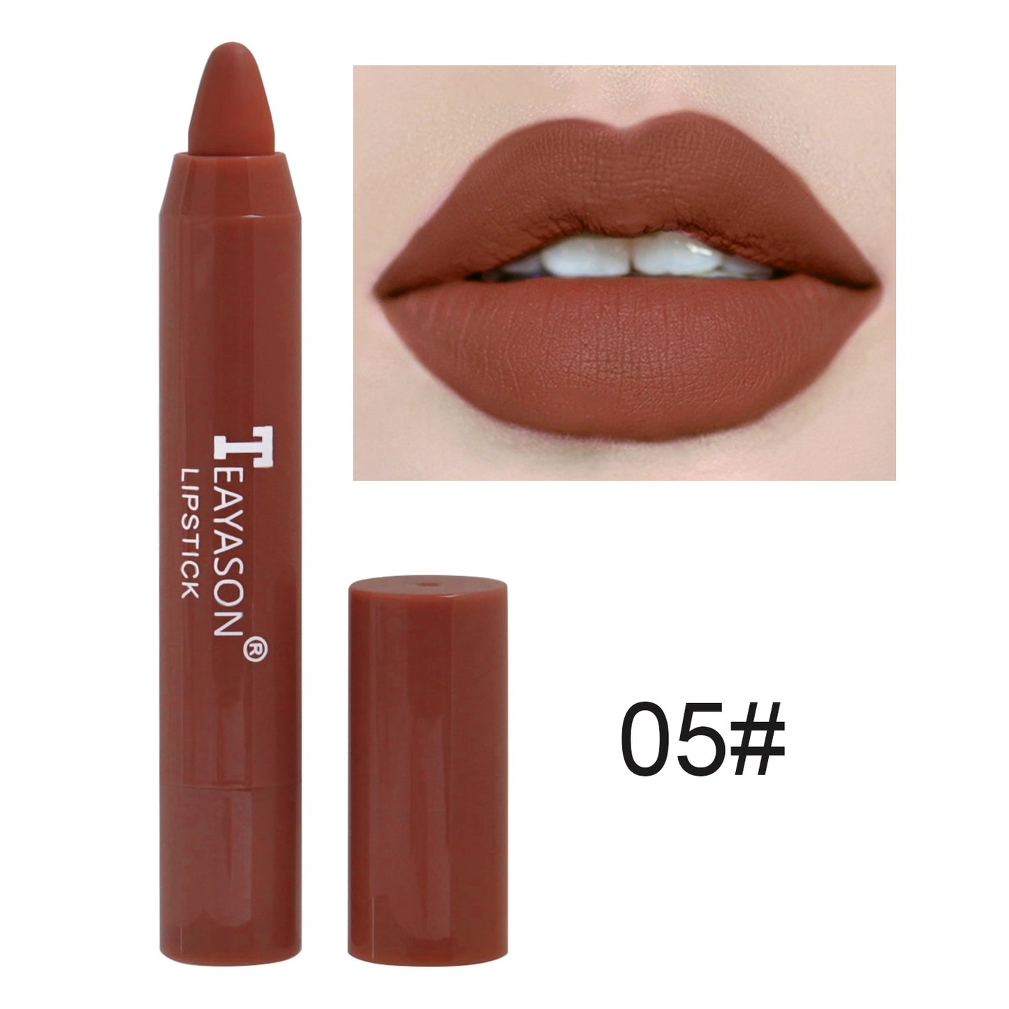 Nude Velvet Matte Lipstick Long Lasting Lips Liner Pencil