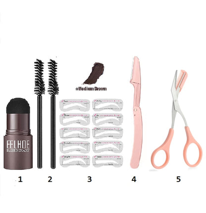 Eyebrow and hair line Stamp 2023 Professional One Step Shaping Set Enhancer Waterproof