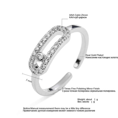 "Chic Simplicity our Cubic Zirconia Finger Ring"