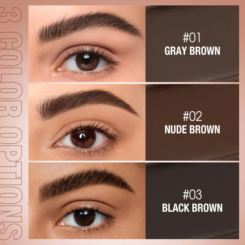 Eyebrow Pomade Brow Gel Wax 2 IN 1 Waterproof Long Lasting Creamy Texture Eye Brow Tint Enhancers Cosmetics Makeup