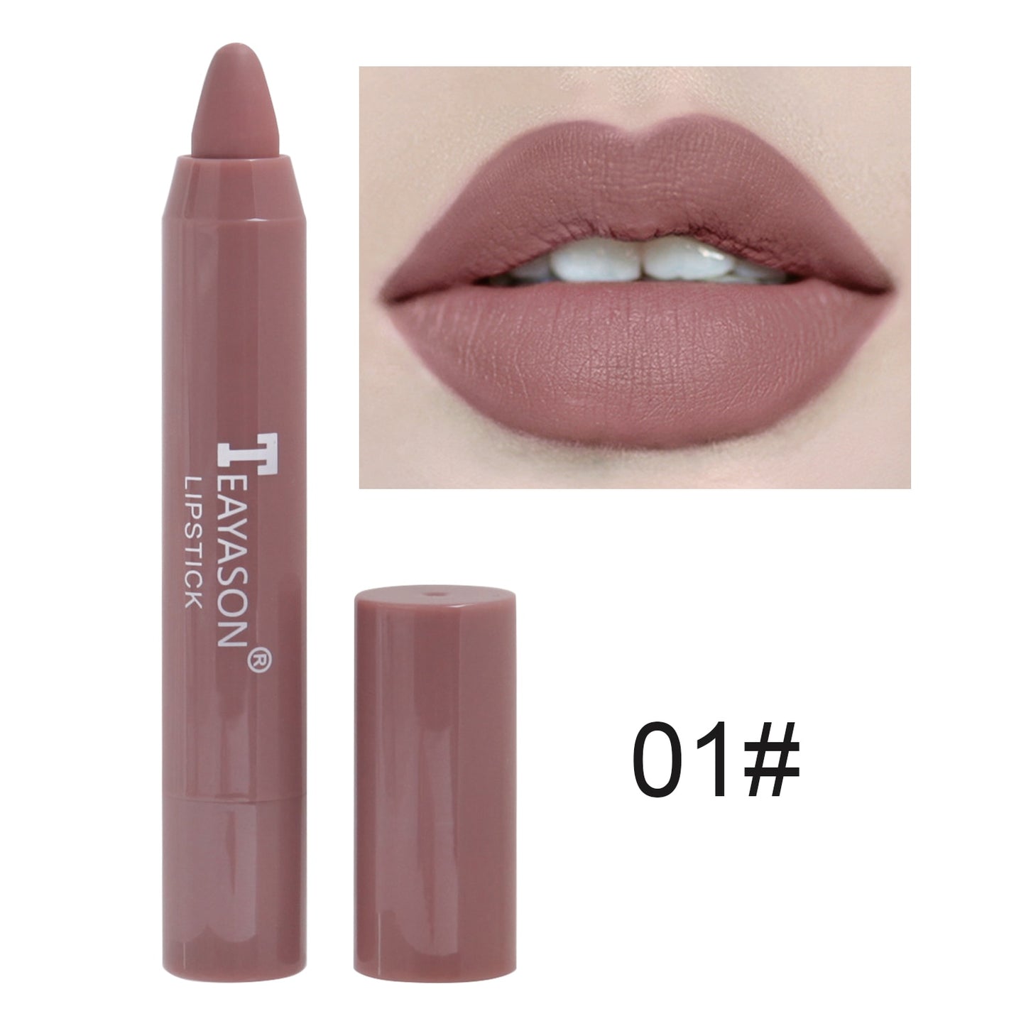 Nude Velvet Matte Lipstick Long Lasting Lips Liner Pencil