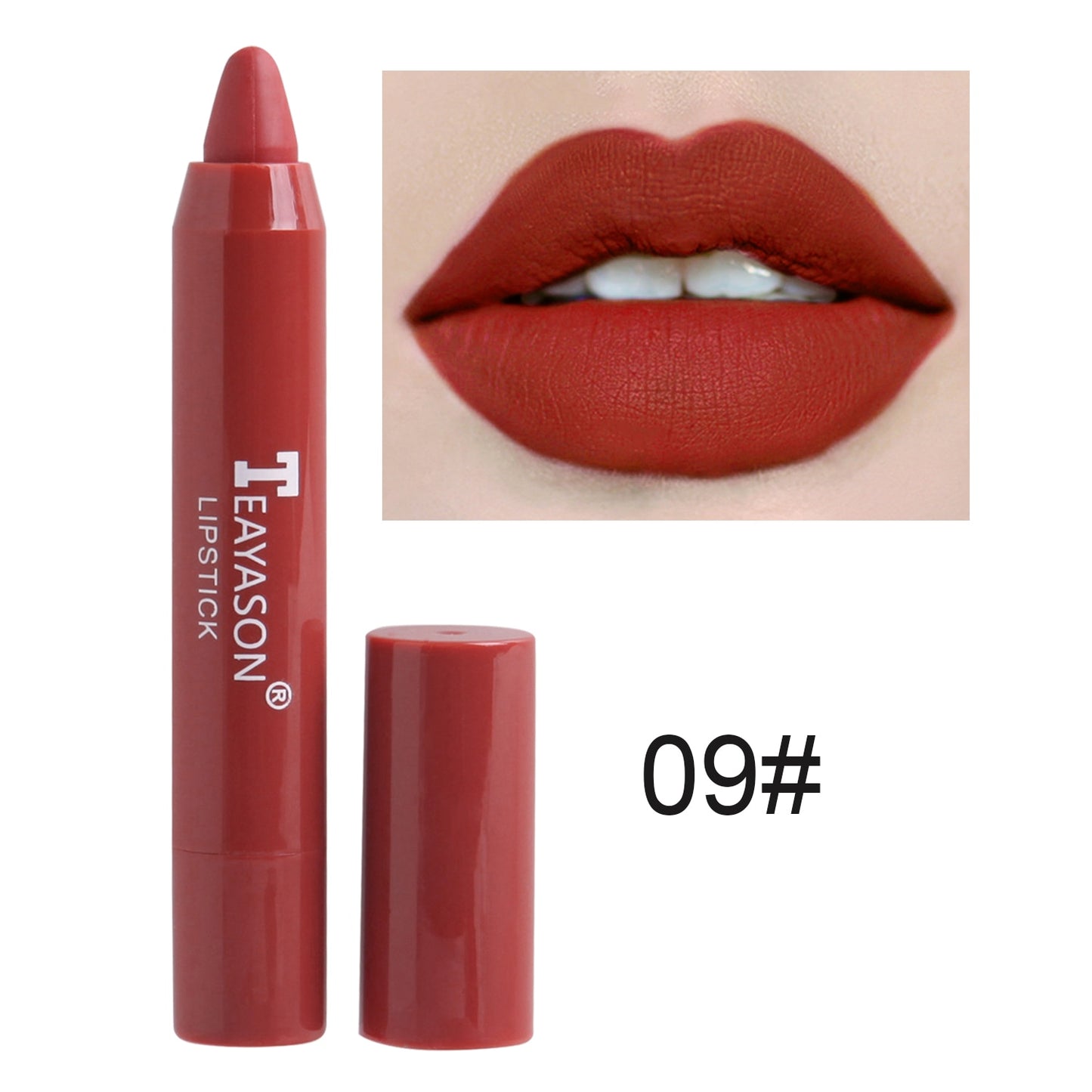 Nude Velvet Matte Lipstick Long Lasting Lips Liner Pencil