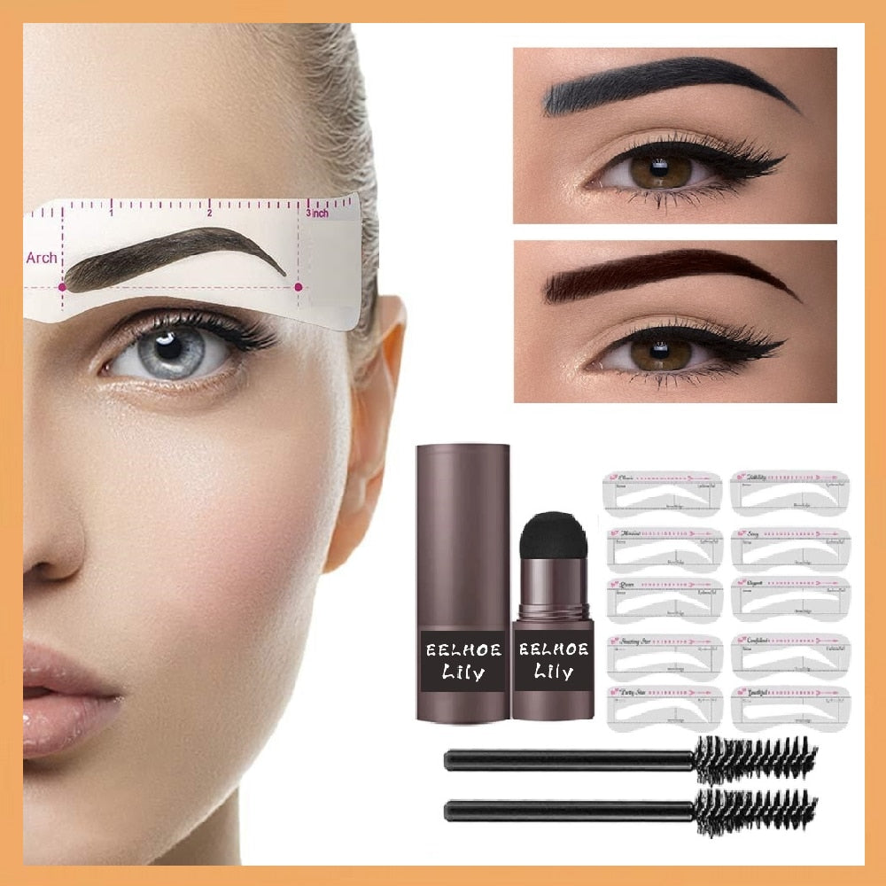 Eyebrow and hair line Stamp 2023 Professional One Step Shaping Set Enhancer Waterproof